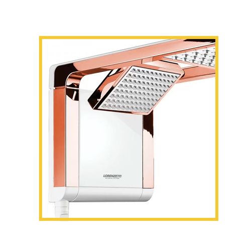Chuveiro Lorenzetti Acqua Duo Ultra Branco/Rose Gold 220V 7800W 7510124