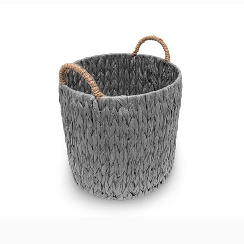 Cesto Casa OK 35x41Cm M Ferro e Forro Linho VH219501