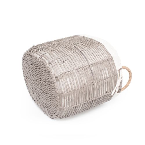 Cesto Casa OK 46x35x42Cm M Ferro e Forro Linho VH219519EI