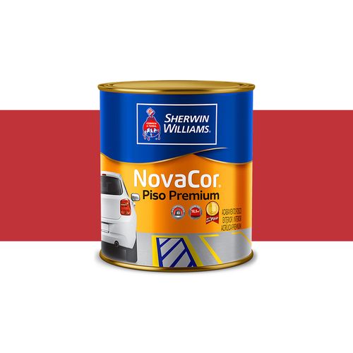Tinta Sherwin Williams Novacor Piso Vermelho Seguranca 0,9 Litros 38089502