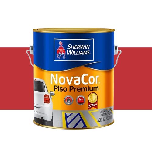 Tinta Sherwin Williams Novacor Piso Vermelho Seguranca 3,6 Litros 38089501