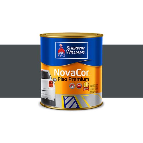 Tinta Sherwin Williams Novacor Piso Cinza Chumbo 0,9 Litros 38084202