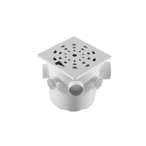Caixa Sifonada Astra 15X15 50mm Quadrada Cromada CS-6