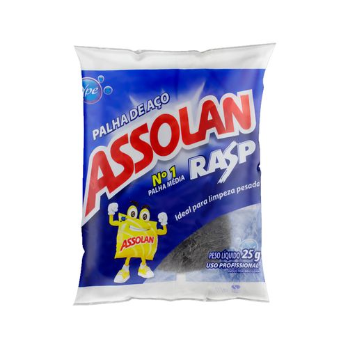 Palha Aço 25G N1=Media Assolan/ Raspe/Curitiba