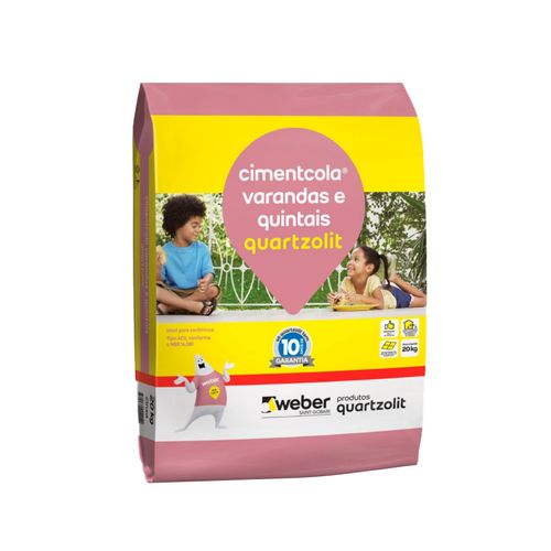 Argamassa Quartzolit Varandas e Quintais 20KG