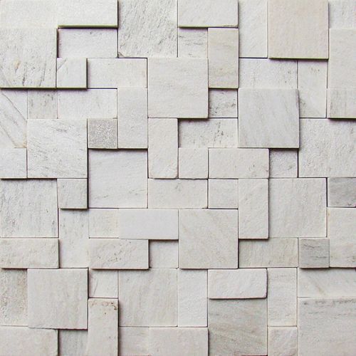 Mosaico Pedra Tessela 30X30 Branco São Tomé PN50.603