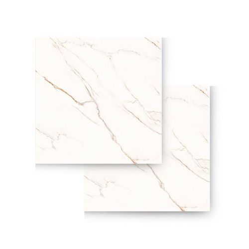 Piso Porcelanato Helena 83X83 Fili Gold Esmaltado Acetinado Retificado HAC 830.002
