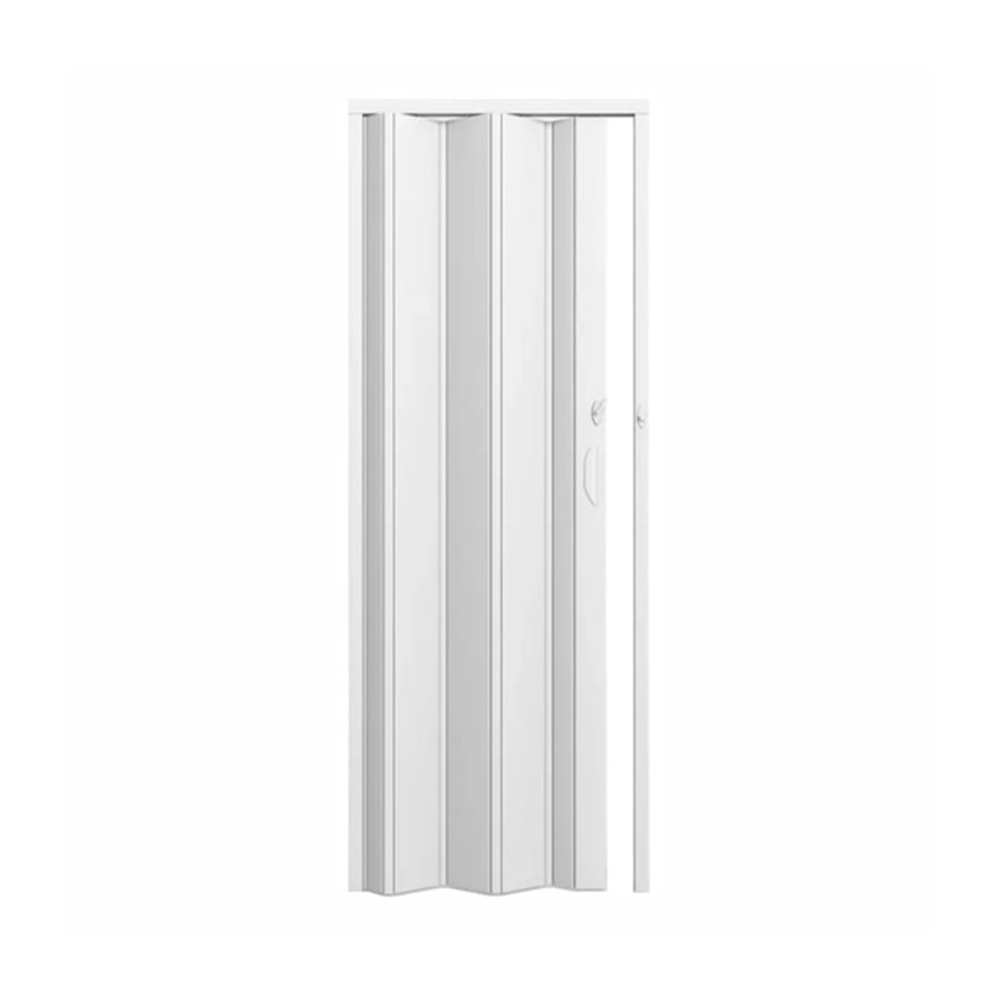 Porta PVC 70x210Cm Sanfonada Vitesse Practice Branca - Plástico