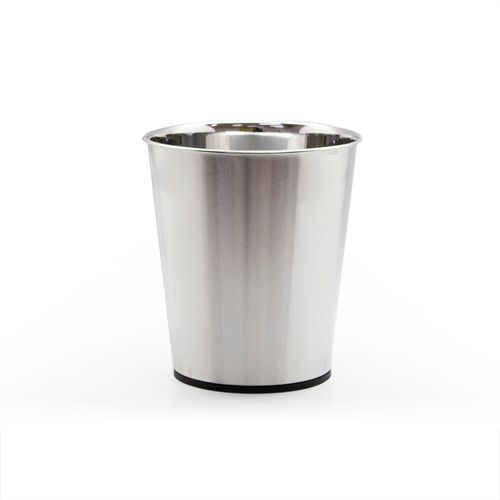 Lixeira Decor Inox Redonda 12 Litros para Escritório sem Tampa HD-66164