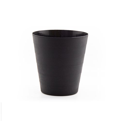 Lixeira Decor Redonda 11,3 Litros Plástico Preta sem Tampa HD-66102