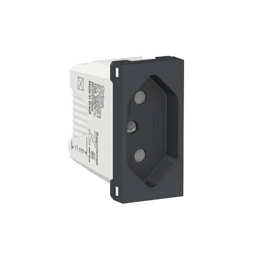 Módulo Schneider Orion Tomada 2P T 10A Grafite S70202194
