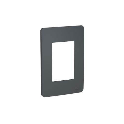 Placa Schneider Orion 4x2 3 Postos Stellar Black S730103294