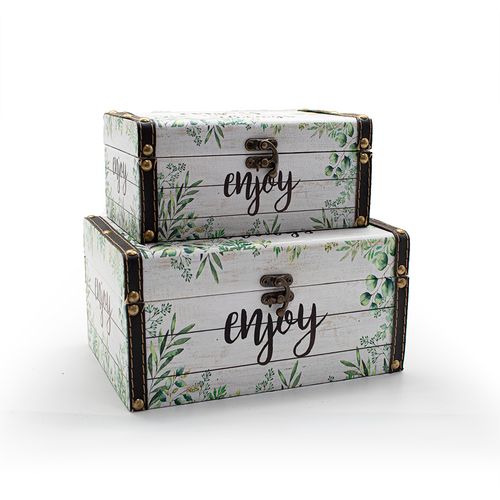 Conjunto de Baús Decor 2 Peças Enjoy KD2147