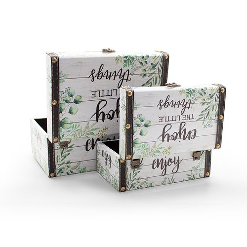 Conjunto de Baús Decor 2 Peças Enjoy KD2147