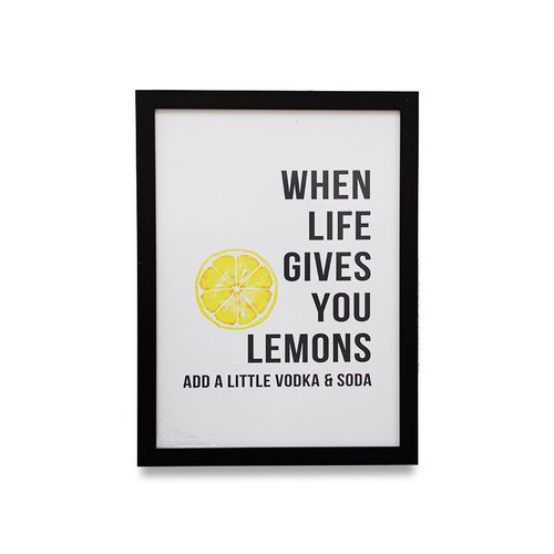 Quadro Decor 45X60Cm When Life Gives You Lemons XCC187643F