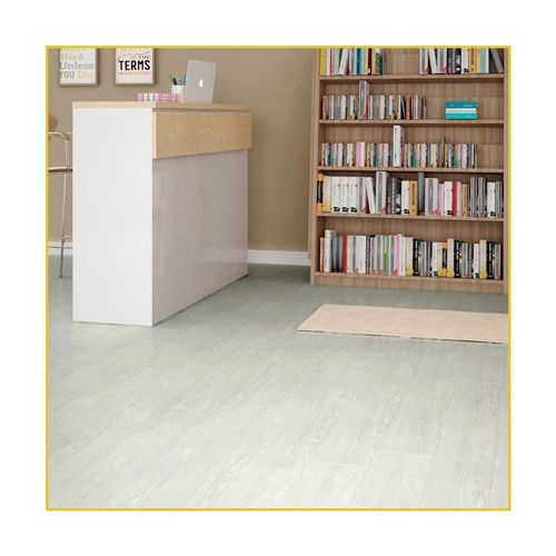 Piso Vinilico Ruffino 18x112Cm x 2mm Bravo Branco Carvalho