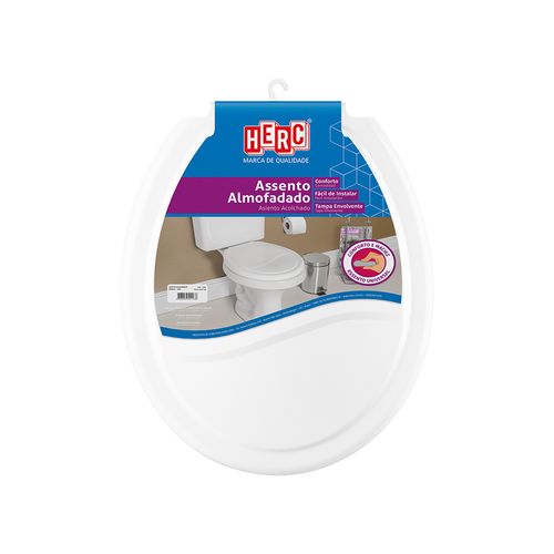 Assento Herc Oval Univ Almofadado Branco 2385