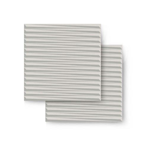 Kit Ceusa 58X58 Plissado Off 2 Peças Esmaltado Retificado 5066069A