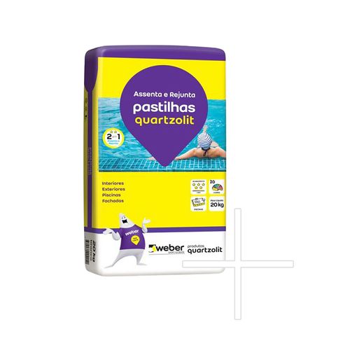 Argamassa Quartzolit Pastilha Externa Branca 20KG 0285.00000.0020PA