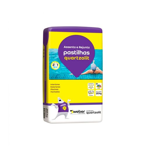 Argamassa Quartzolit Pastilha Interna e Externa Branca 20KG 0561.00000.0020PA
