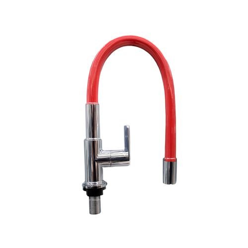 Torneira Casa Ok Flexível Vermelha Cozinha Mesa SCL2402