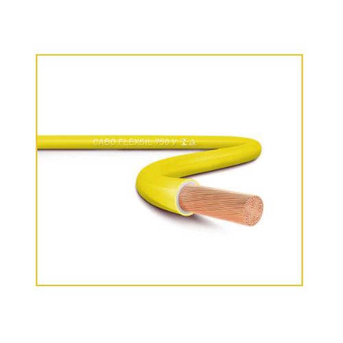 Cabo Sil Flexível 750V 2,5Mm Amarelo Metro Linear 89.018