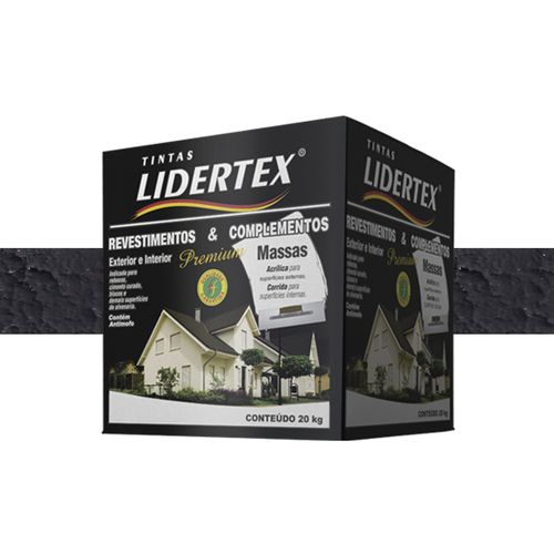 Textura Lidertex Cristal Caixa 20 Kilo Preto