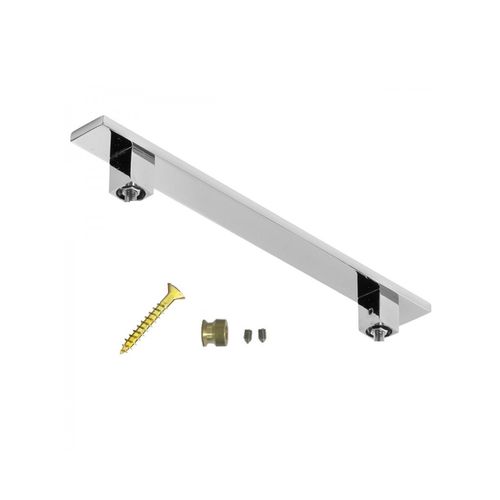 Puxador Wf Rubi  60Cm Duplo Vidro/Madeira Polido