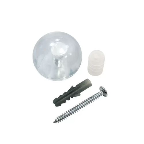 Batente Bemfixa 9003 Porta Bola Branco Transparente