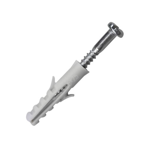Kit Bemfixa Bucha de Nylon 5mm com Parafuso Fenda Simples Cabeça Panela Cartela 10 Peças — Ref. 3101