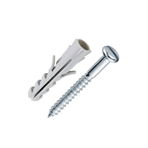 Bucha Bemfixa Nylon 06mm com Parafuso Fs Cpa Cartela 10 Peças 3102