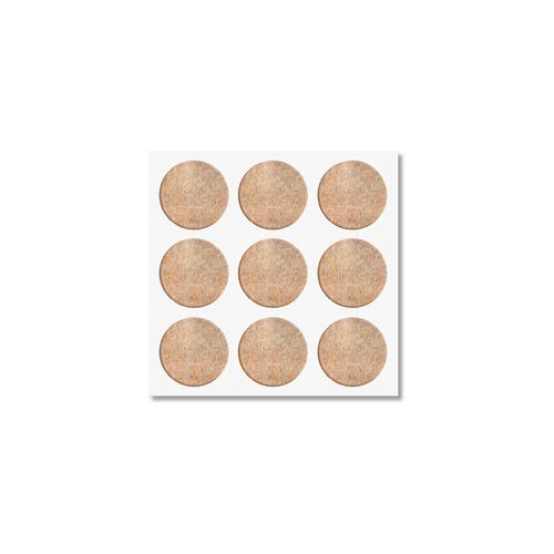 Feltro Adesivo Bemfixa Redondo 20mm Marrom 18 Unidades 9324