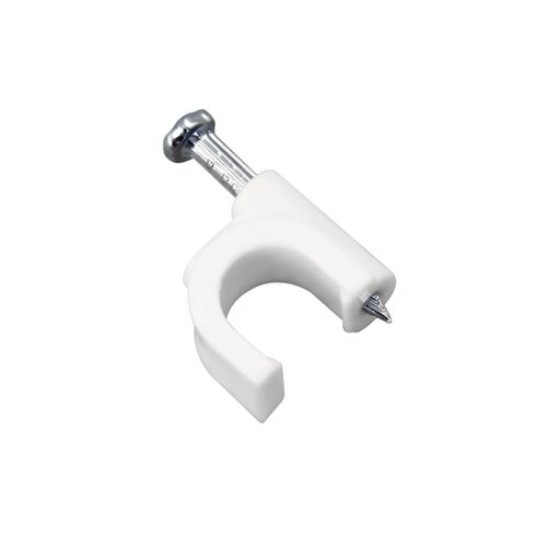 Fixador Bemfixa P/Cabo Coaxial Branco 08mm Cartela 10 pecas 4120