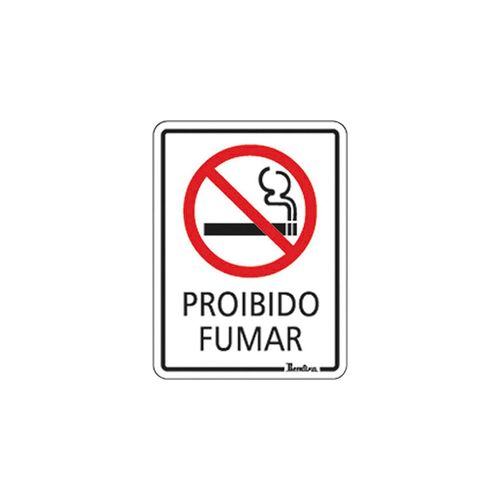 Placa Bemfixa 15X20 Proibido Fumar Poliest. 6682