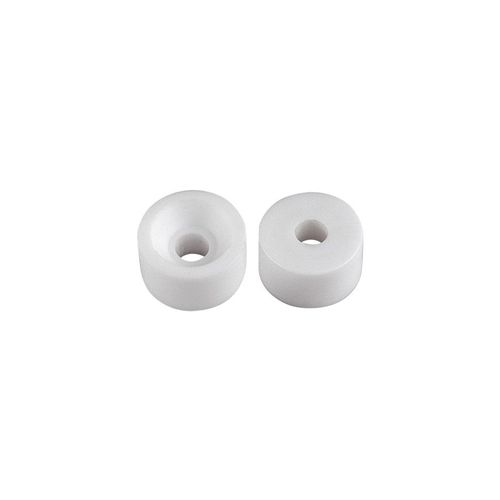 Suporte Bemfixa Redondo 10x15cm para Prateleira Plástico Branco Cartela 10 Peças — Ref. 8916