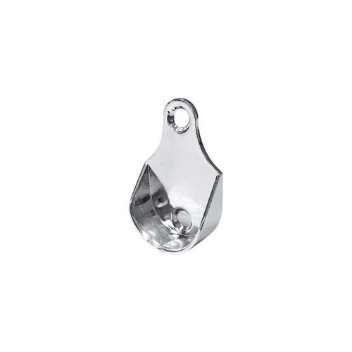Suporte Bemfixa para Cabideiro de Guarda-Roupas 28x44mm Redondo Cromado Cartela 2 Peças — Ref. 8972