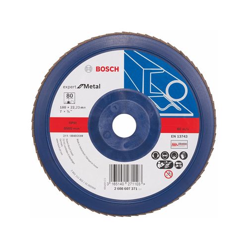 Disco Flap Bosch Bluemetal Base Plástica   80 2608607371-000