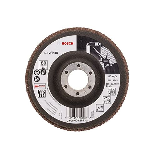 Disco Flap Bosch Best For Inox 115mm  80 Reto 2608608269-000