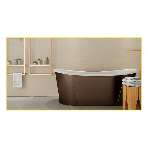 Piso Porcelanato Portinari 4,8x40 Make BE Natural 6061742A Acetinado
