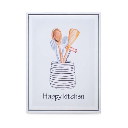 Quadro Casa Ok MDF 30x40Cm Happy Kitchen Ok-79904