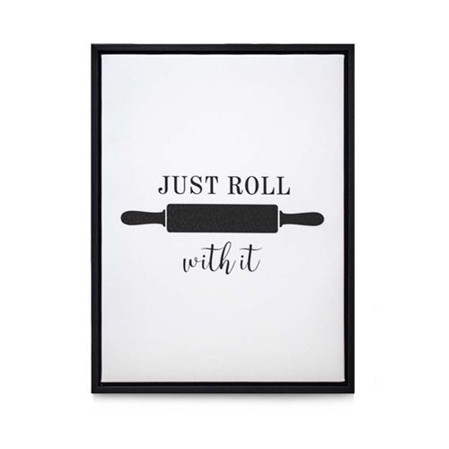 Quadro Casa Ok MDF 30x40Cm Just Roll With It Ok-79935