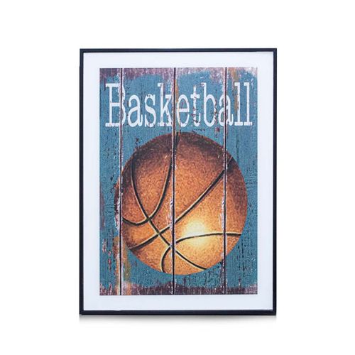 Quadro Casa Ok Vidro 30x40Cm Basketball Ok-80559
