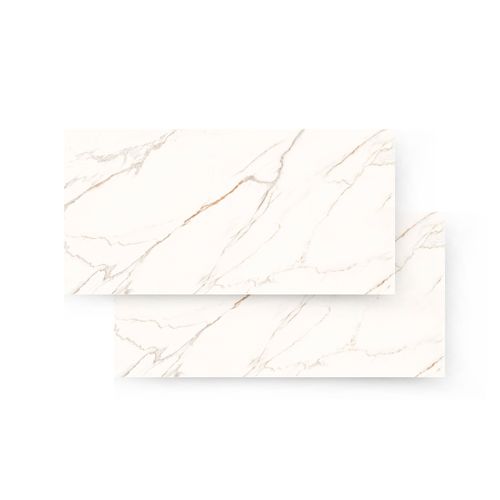 Piso Porcelanato Helena 61X120 Fili Gold Esmaltado Retificado Polido HPO 120.002