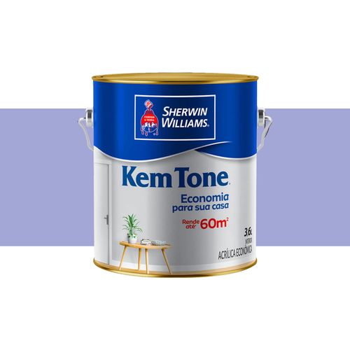 Tinta Sherwin Williams Kemtone Acrilico Fosco Violeta Alfazulejoema 3,6 Litros 2726801