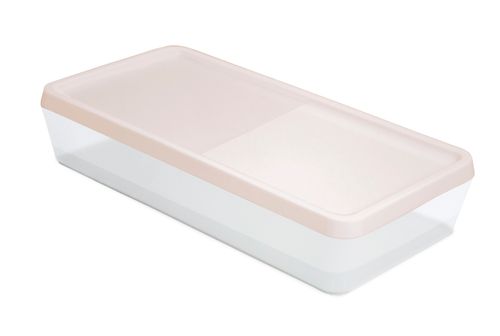 Caixa Organizadora Protea Soul 25,4x12,5x5 Tampa Rosa/Transp