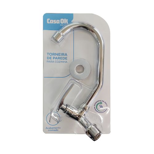 Torneira Dimax/Casa Ok Cozinha Parede Cromado GF-02
