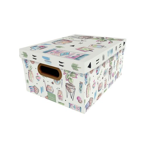 Caixa Organizadora Protea Retangulo M 38x29x18,5 Doce Lar 21
