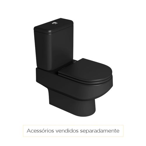 Bacia Deca Carrara P.606.94 para Caixa Ebano Fosco Fix Lateral
