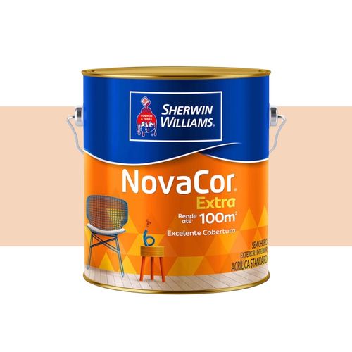 Tinta Sherwin Williams Novacor Extra Fosco Areia 3,6 Litros 38421101