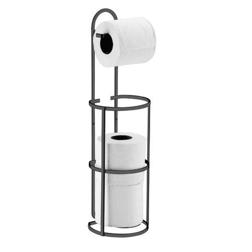 Suporte Future Para Papel Higienico Chao/Parede Onix 1609OX